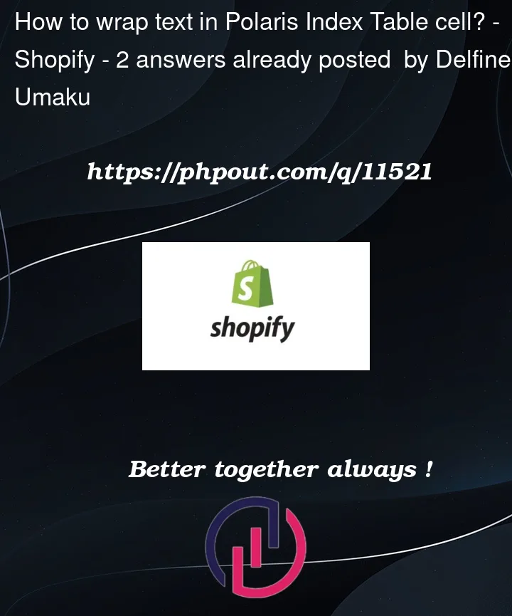 Question 11521 in Shopify