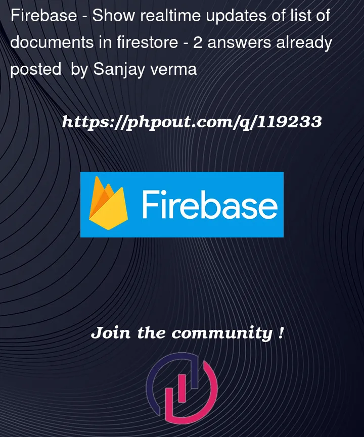 Question 119233 in Firebase