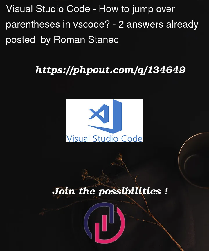 Question 134649 in Visual Studio Code