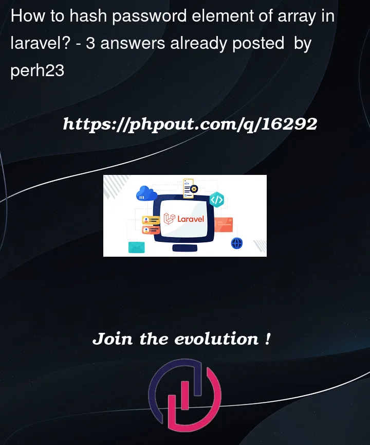 Question 16292 in Laravel