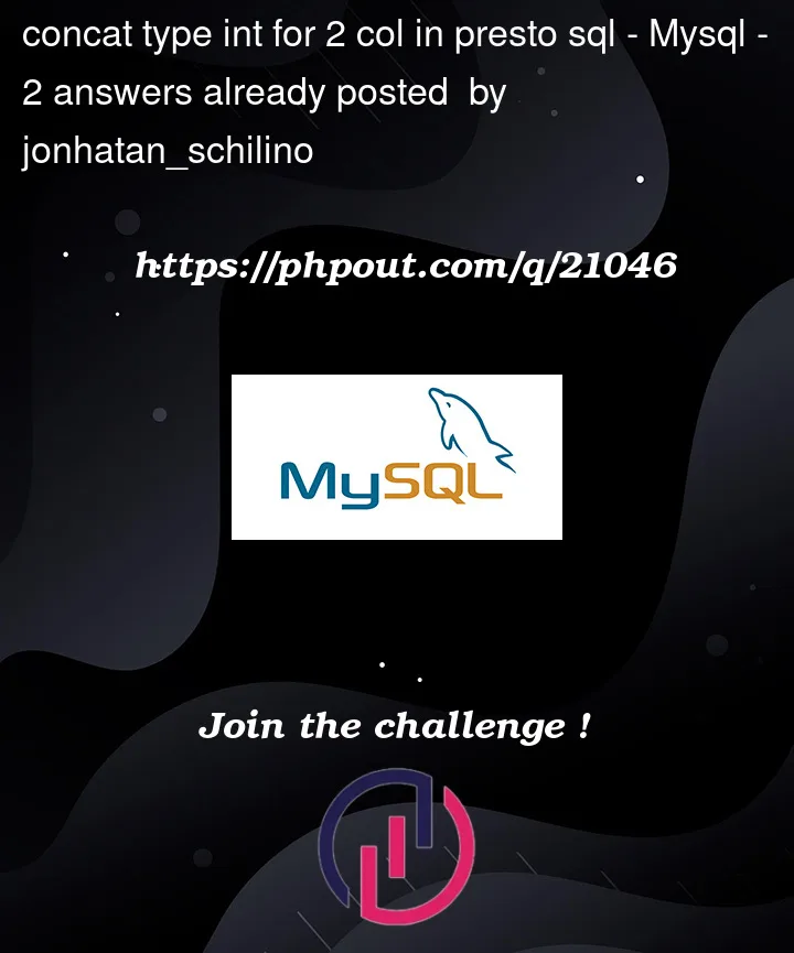 Question 21046 in Mysql