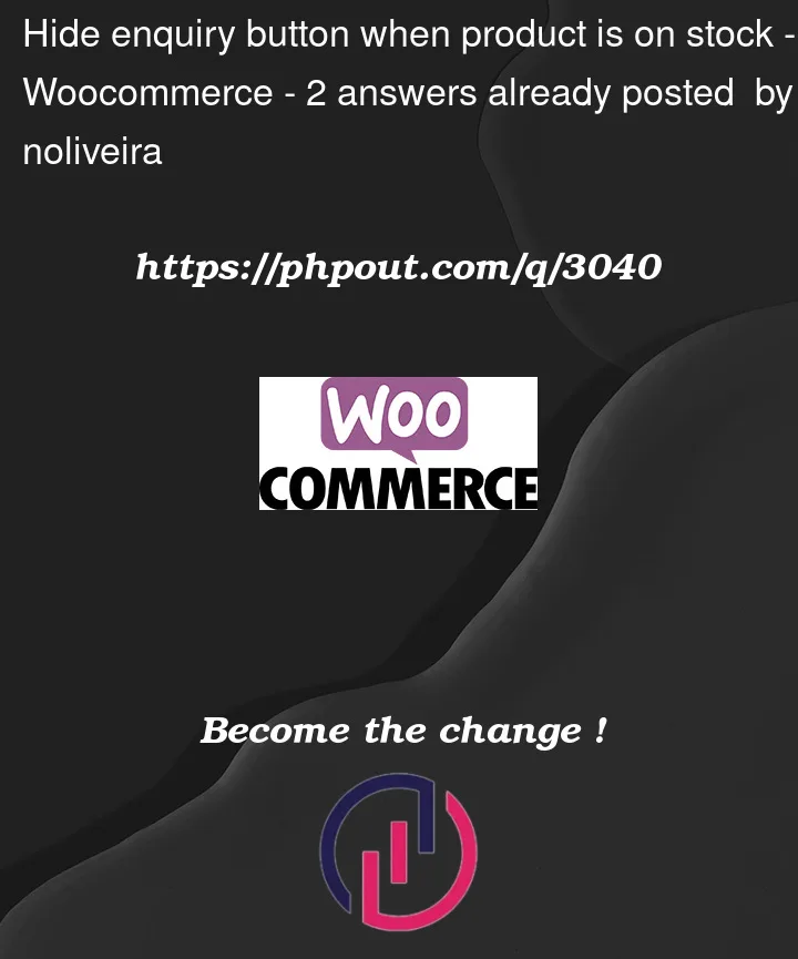 Question 3040 in Woocommerce