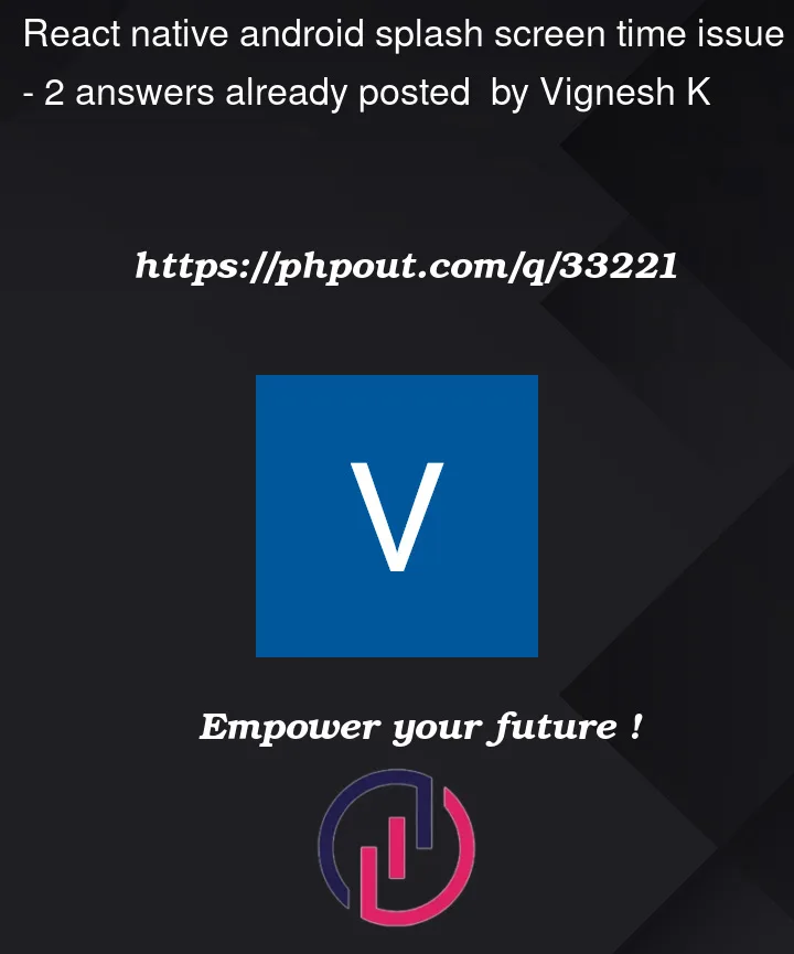 Question 33221 in React native