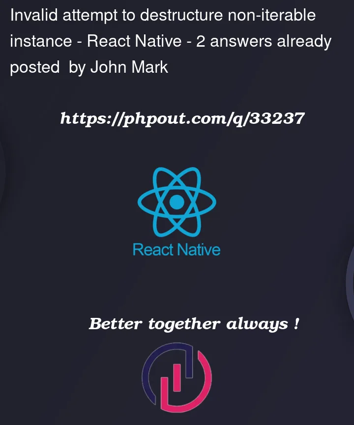 Question 33237 in React native