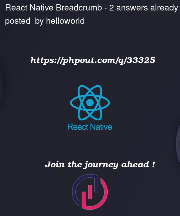 Question 33325 in React native
