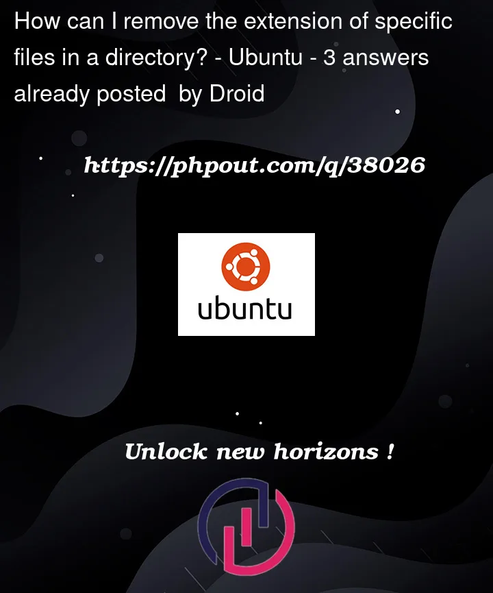 Question 38026 in Ubuntu