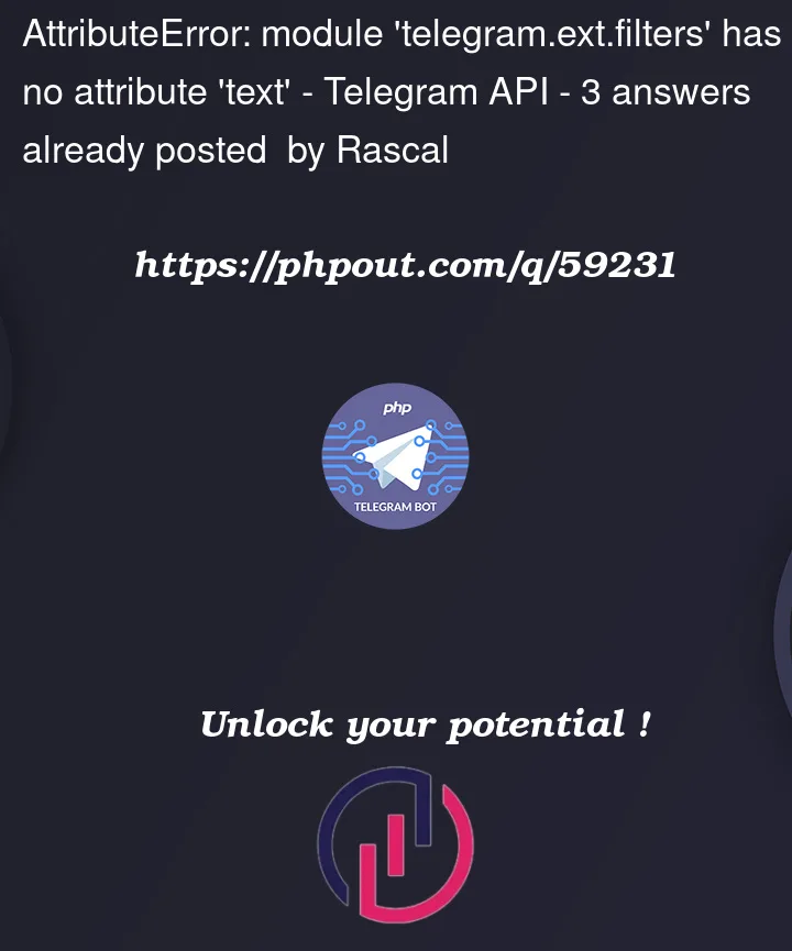 Question 59231 in Telegram API