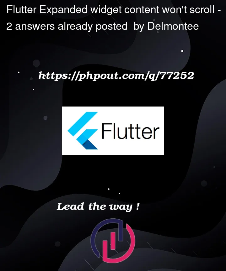 Question 77252 in Flutter