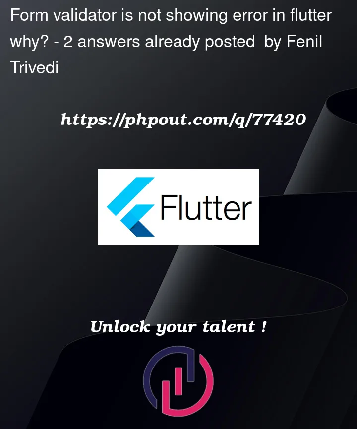 Question 77420 in Flutter