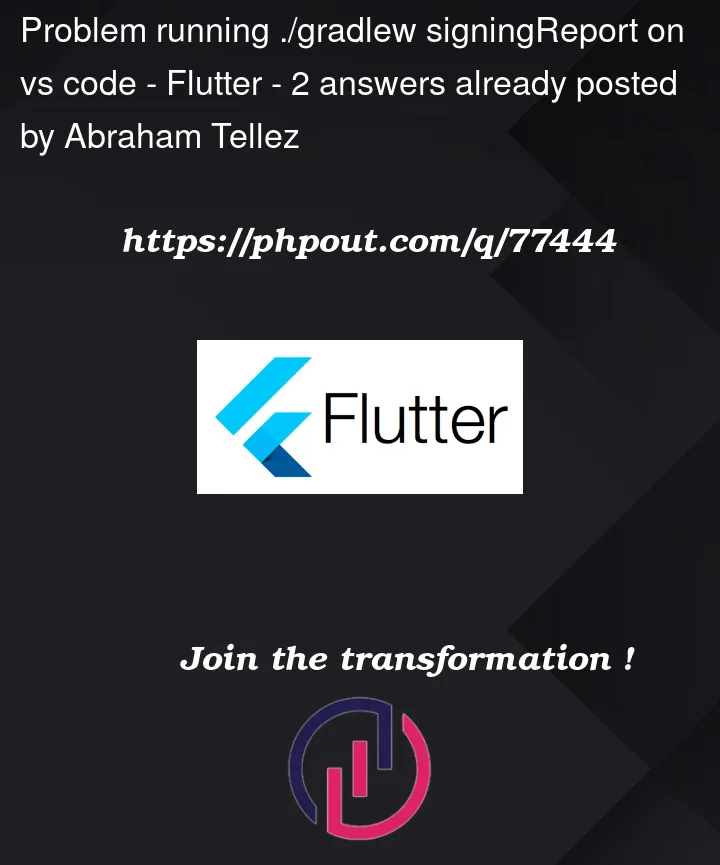 Question 77444 in Flutter