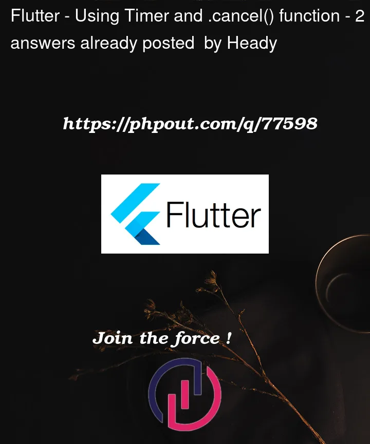 Question 77598 in Flutter