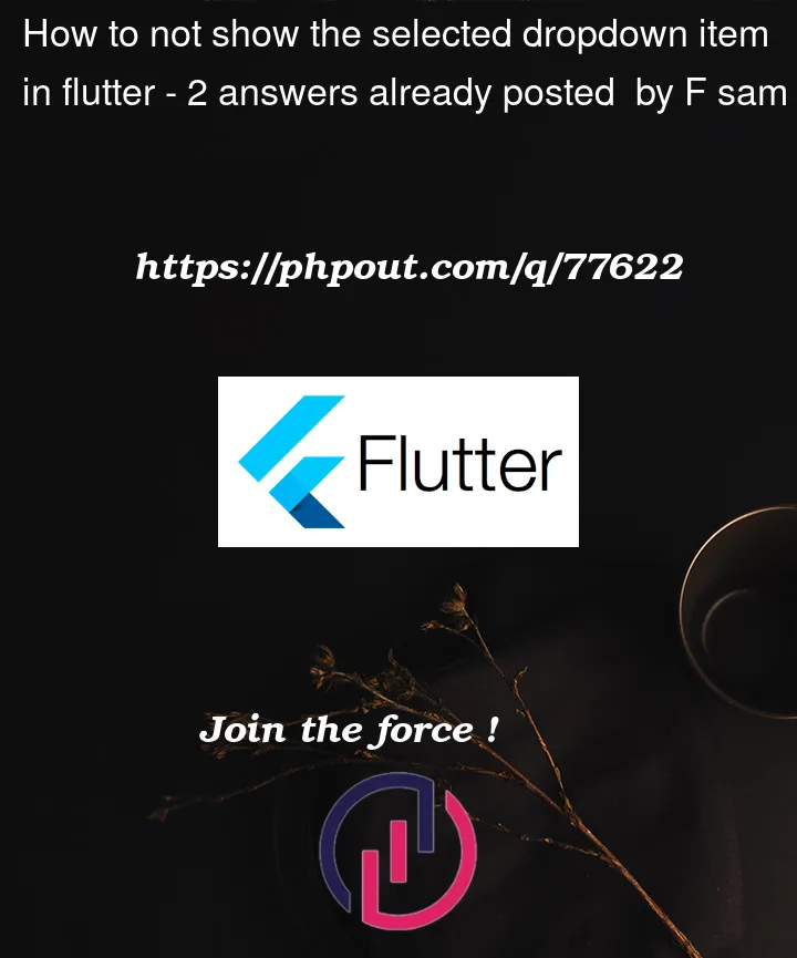 Question 77622 in Flutter