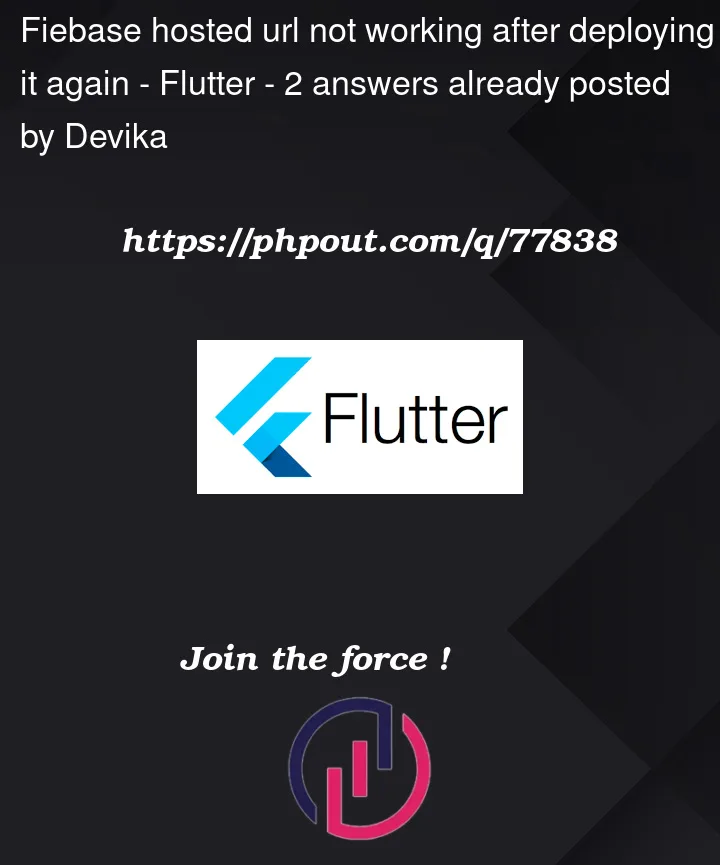 Question 77838 in Flutter