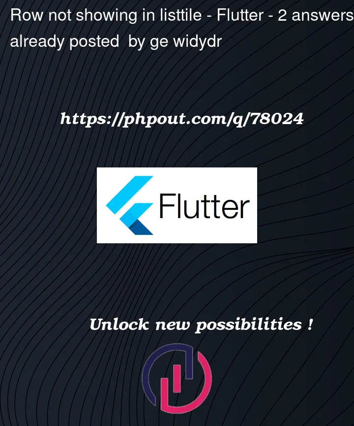 Question 78024 in Flutter