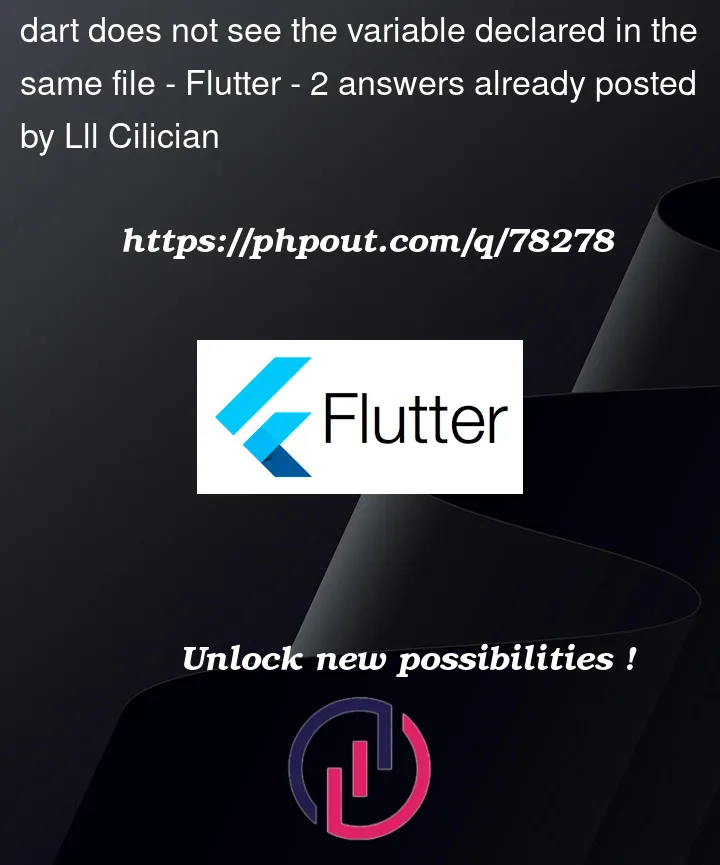 Question 78278 in Flutter