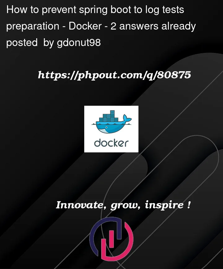 Question 80875 in Docker