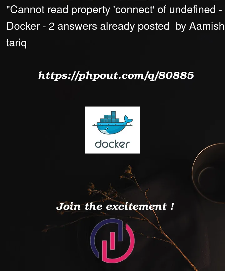 Question 80885 in Docker