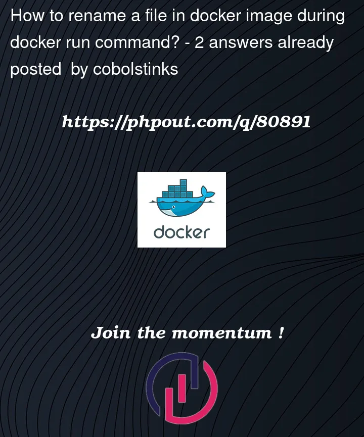 Question 80891 in Docker