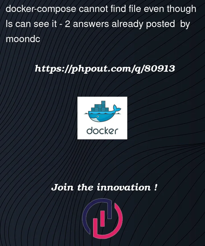 Question 80913 in Docker