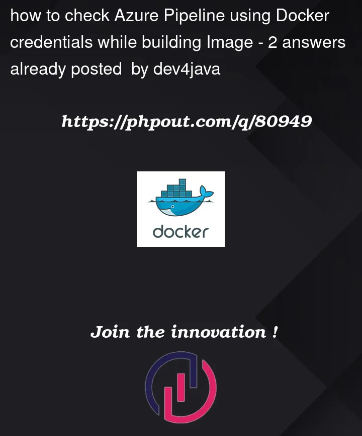 Question 80949 in Docker