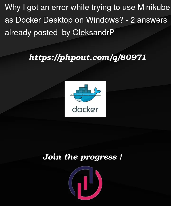 Question 80971 in Docker