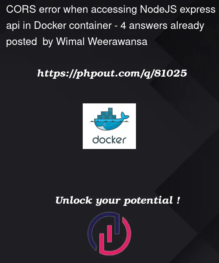 Question 81025 in Docker