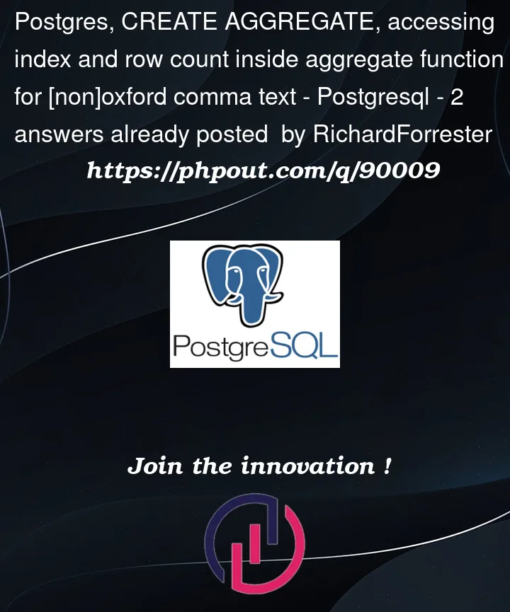 Question 90009 in PostgreSQL