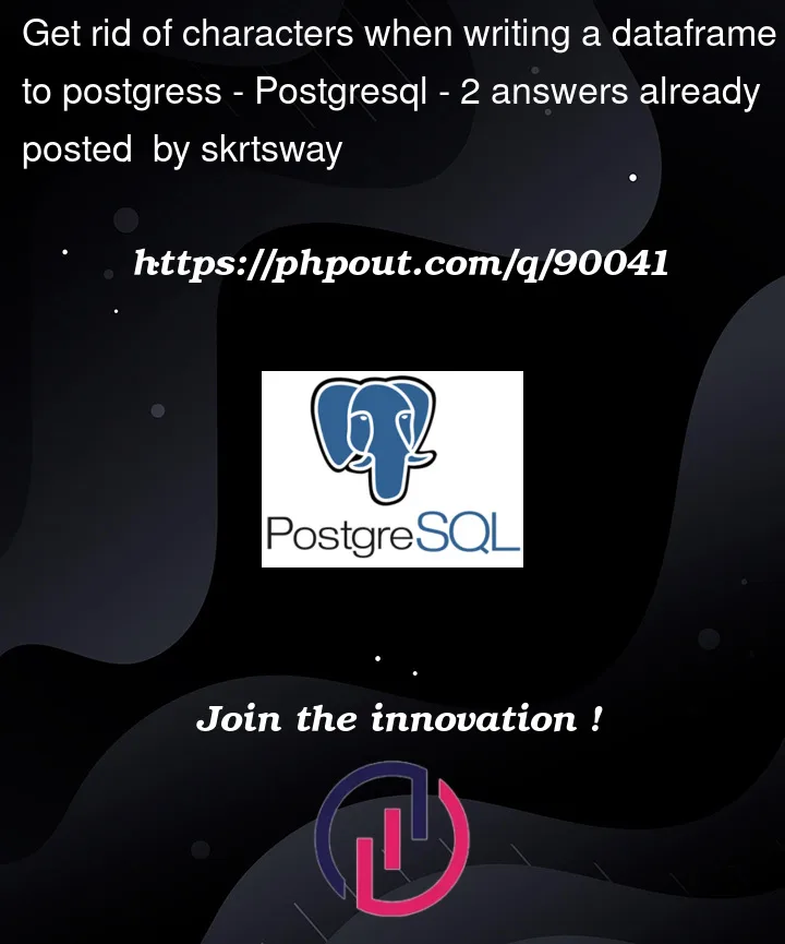 Question 90041 in PostgreSQL