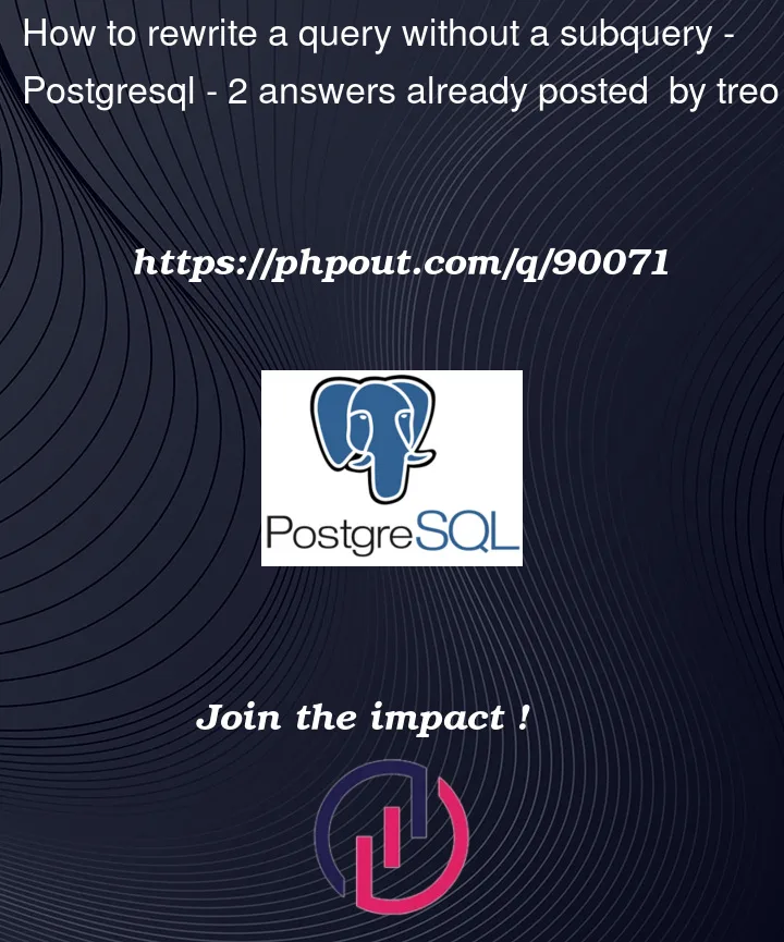 Question 90071 in PostgreSQL