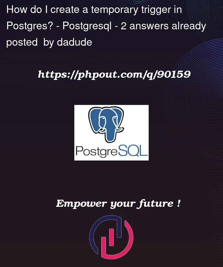 Question 90159 in PostgreSQL