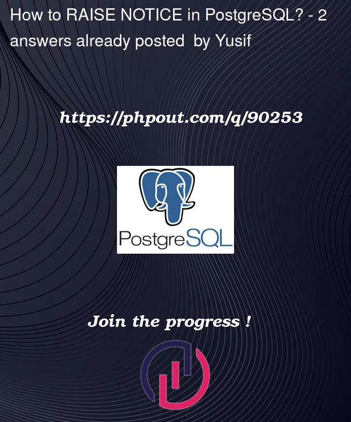 Question 90253 in PostgreSQL