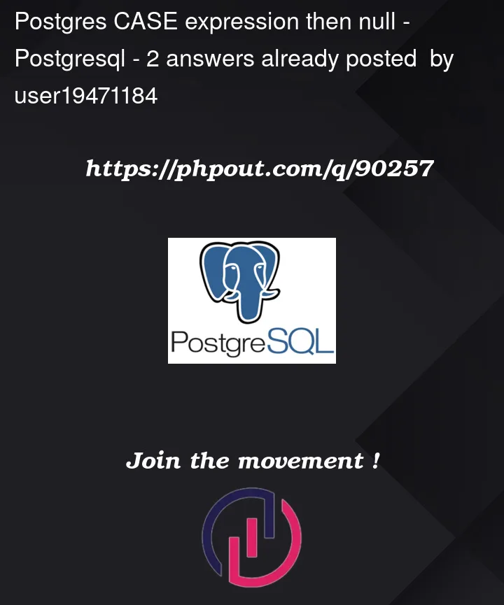 Question 90257 in PostgreSQL