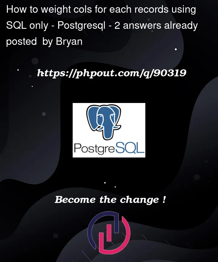 Question 90319 in PostgreSQL