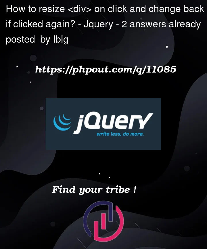 Question 11085 in Jquery