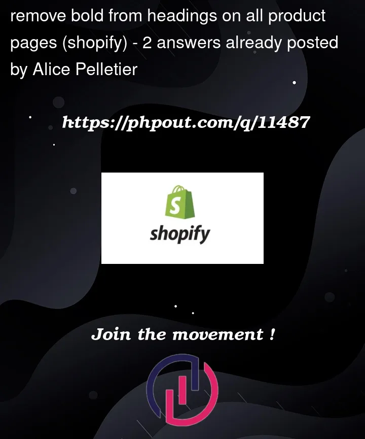 Question 11487 in Shopify