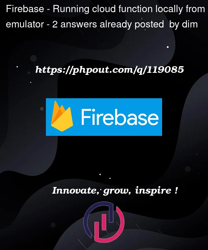 Question 119085 in Firebase