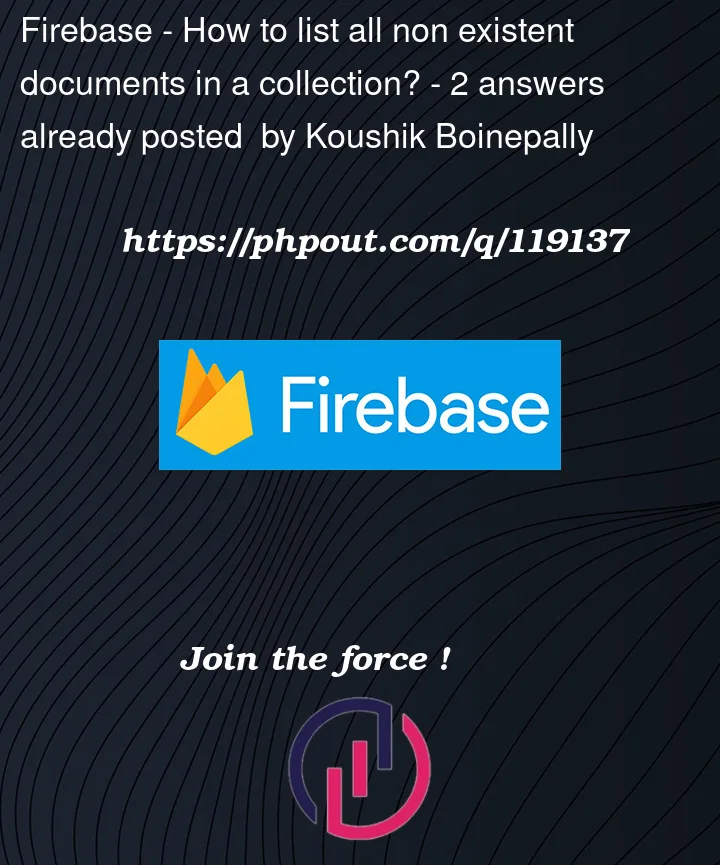 Question 119137 in Firebase