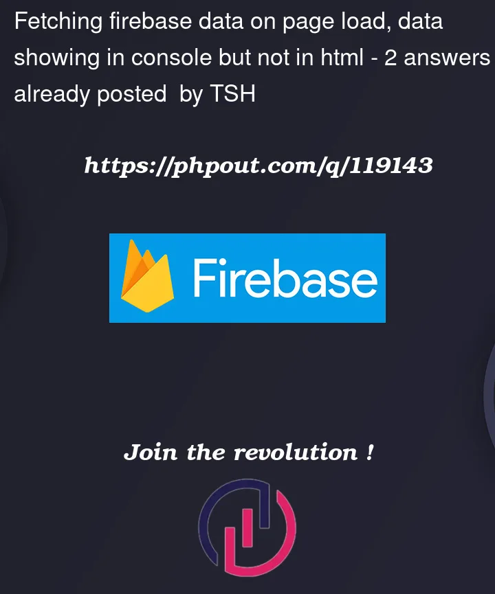 Question 119143 in Firebase