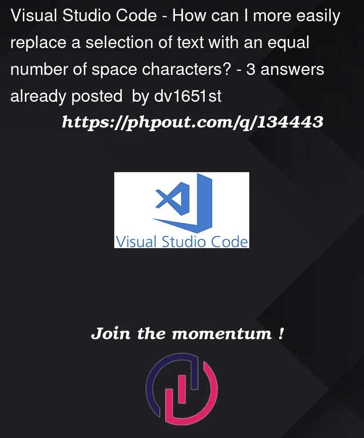 Question 134443 in Visual Studio Code