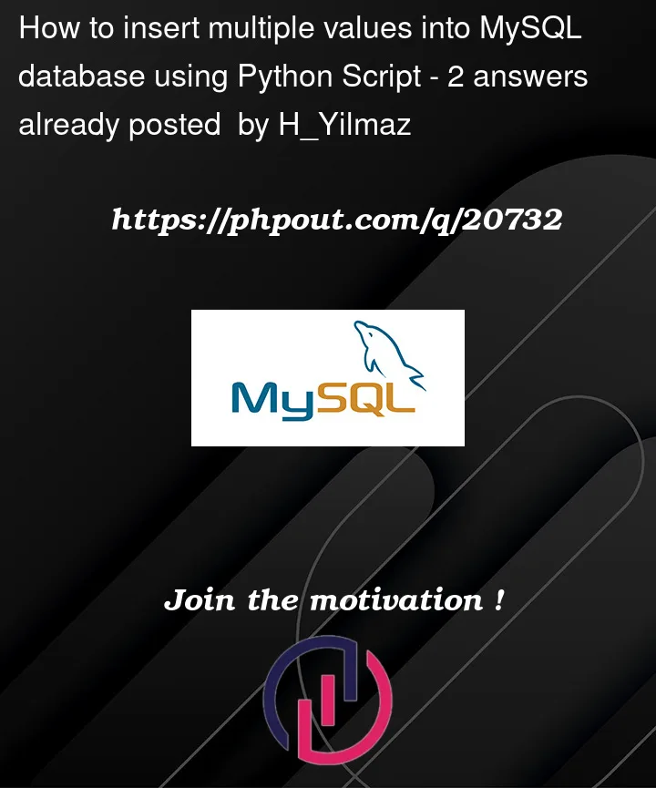 Question 20732 in Mysql