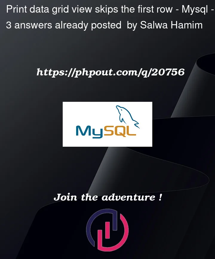 Question 20756 in Mysql