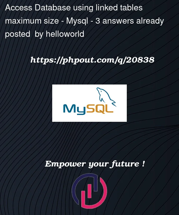 Question 20838 in Mysql