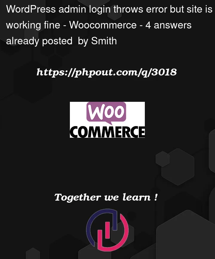 Question 3018 in Woocommerce