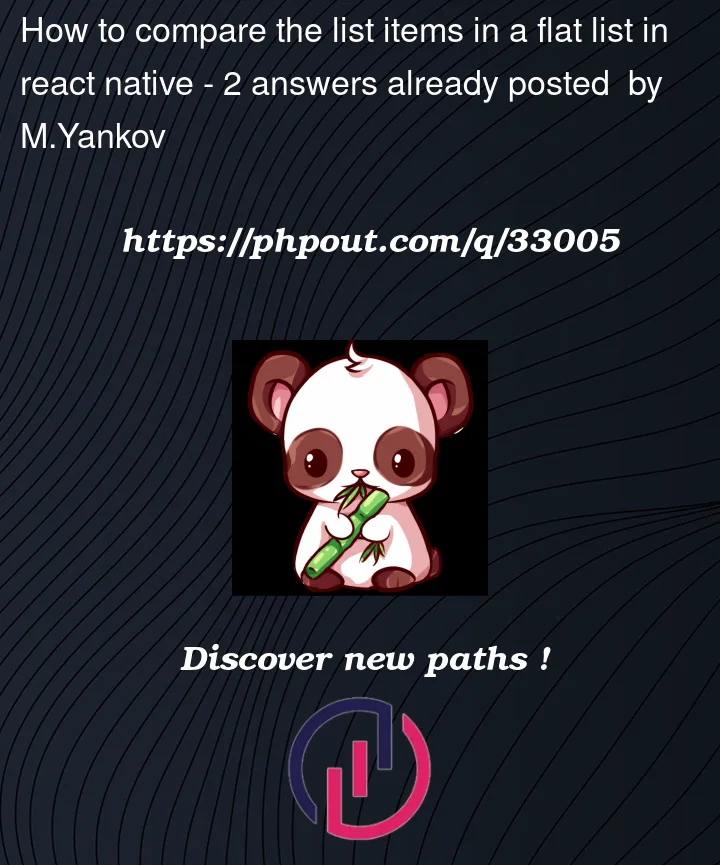 Question 33005 in React native