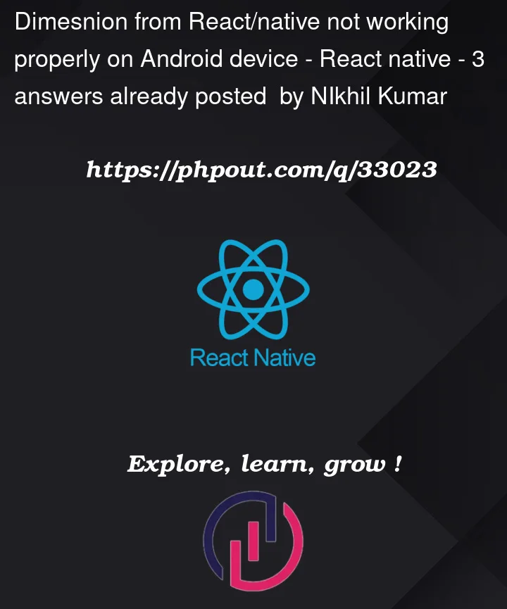 Question 33023 in React native