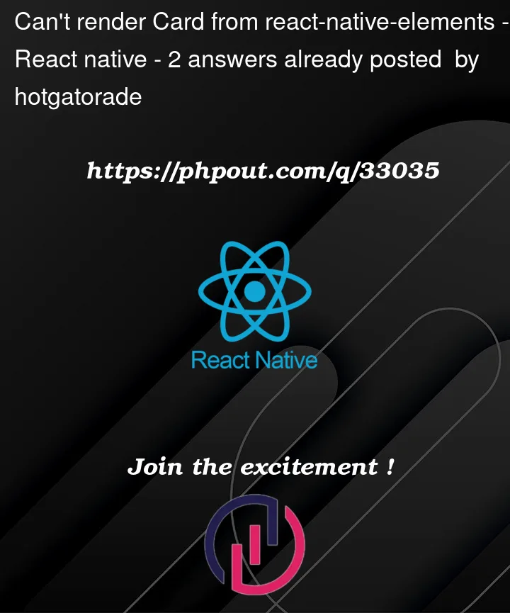 Question 33035 in React native