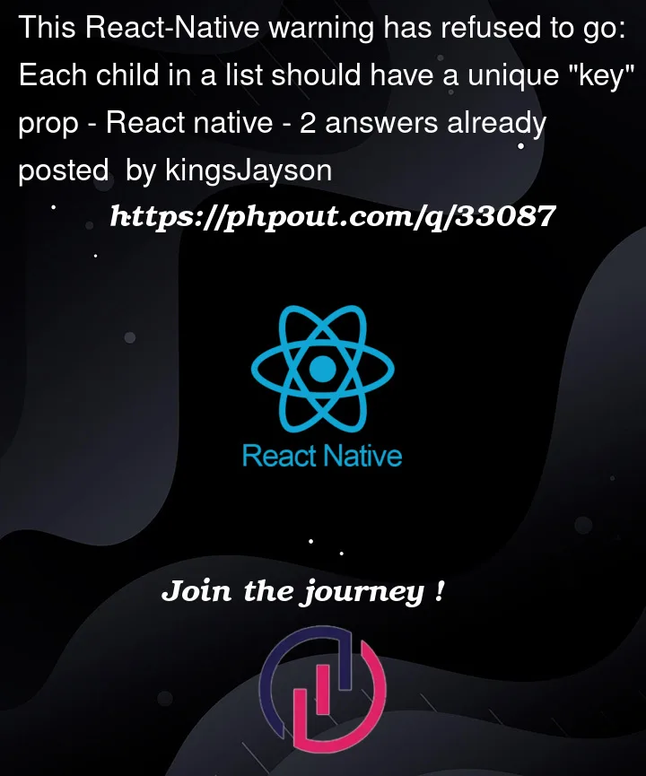 Question 33087 in React native