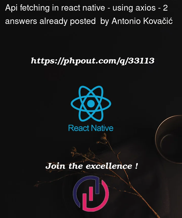 Question 33113 in React native