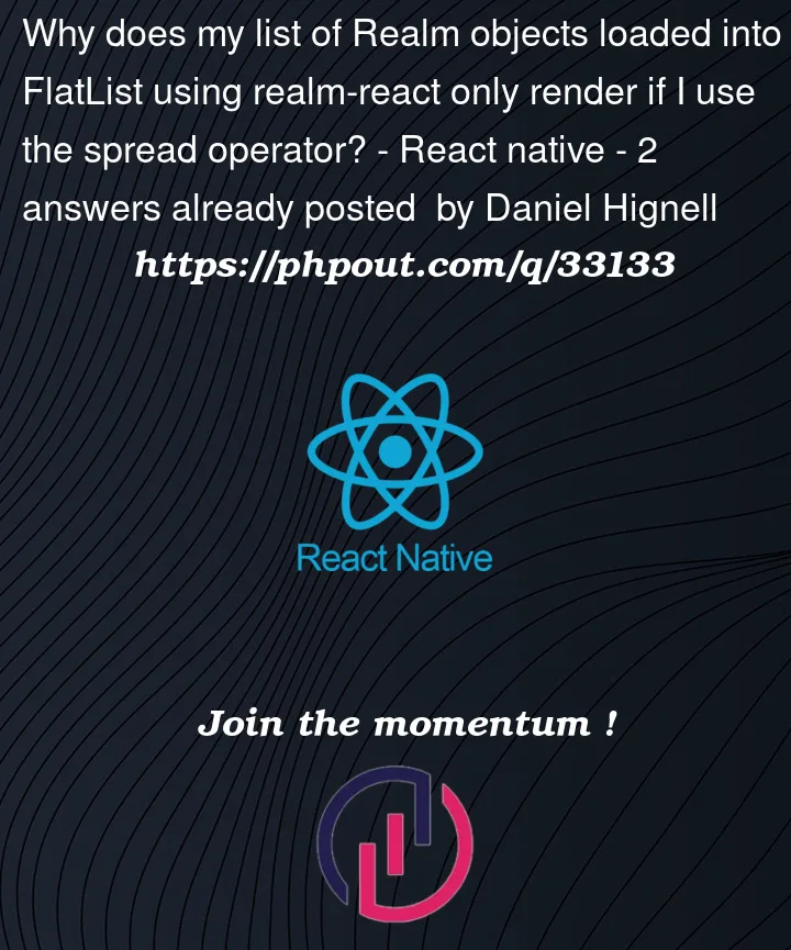 Question 33133 in React native