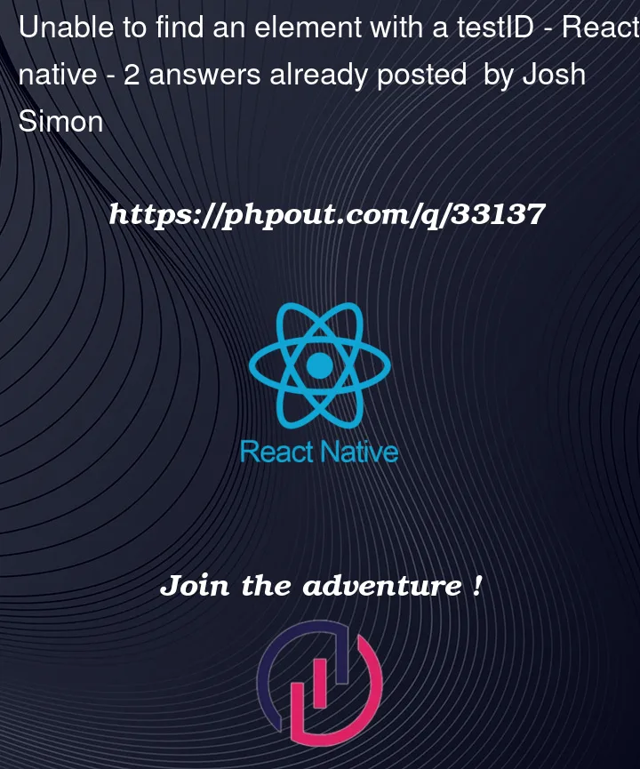 Question 33137 in React native